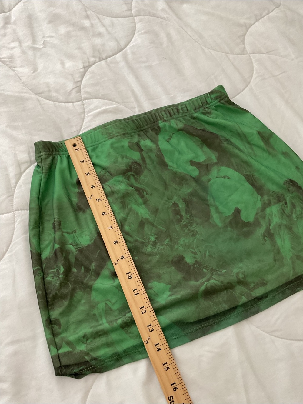 Green Marble Mesh Two-Piece  Set - Picture 4 of 7